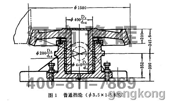 回转窑液压挡轮装配图分享展示